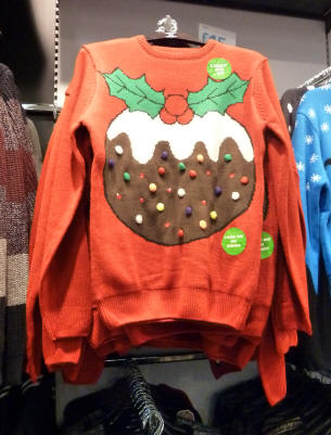 Christmas pudding jumper