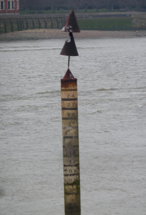 Water level pole