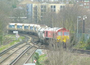 Diesel goods train