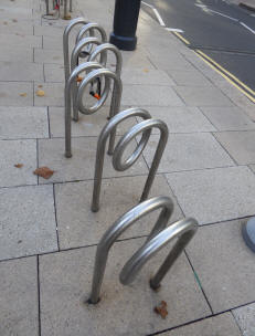 Curly bike racks