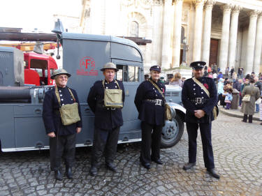 Vintage fire engines