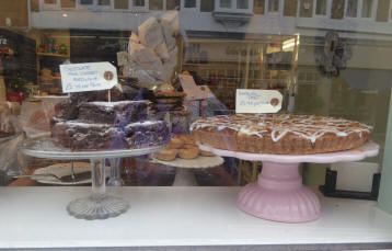 Cake shop window