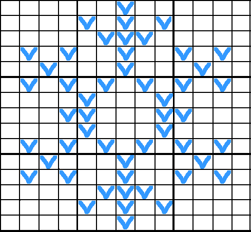 Snowflake 1 knitting chart